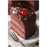 bolo de chocolate para festa de aniversário Vila Malaman